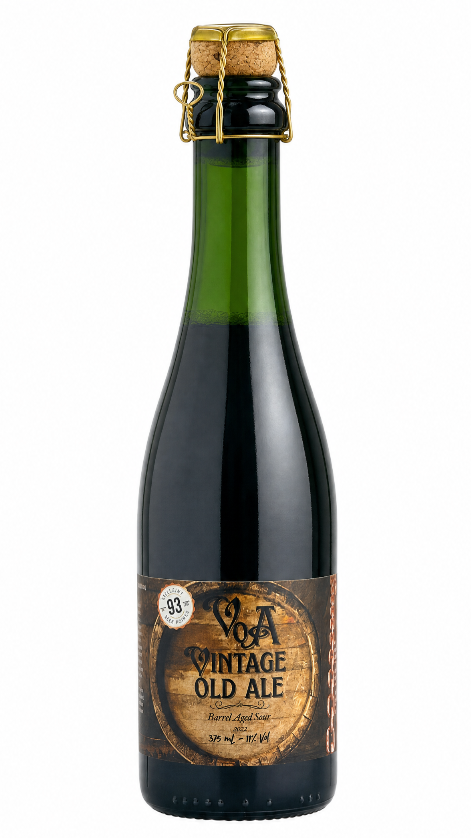 Cerveja Vintage Old Ale - Wood and Barrel-Aged Sour Beer (garrafa de 375 mL)